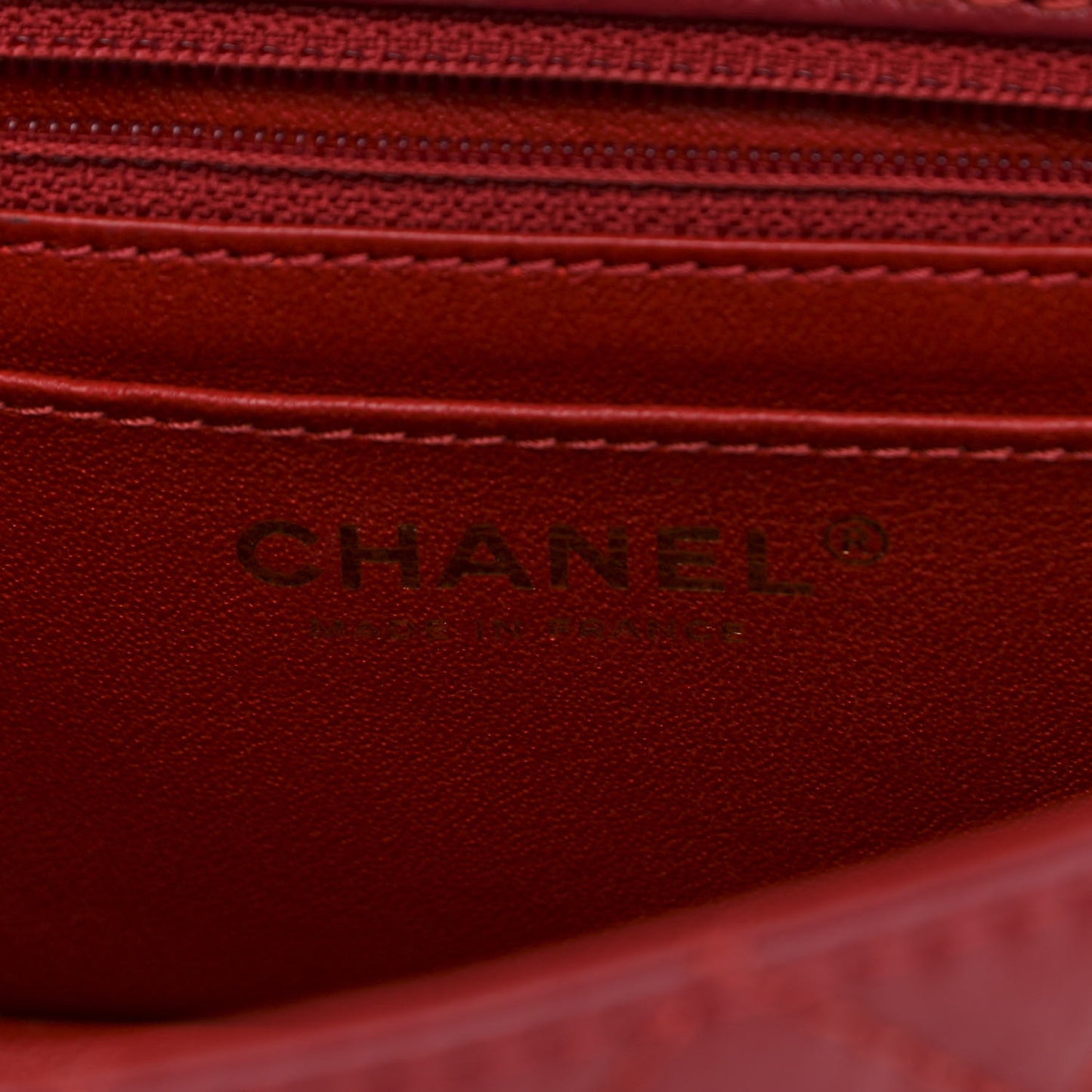 Aged Calfskin Quilted 2.55 Reissue Mini Flap Red