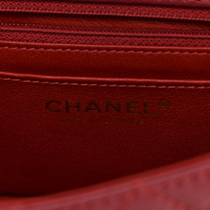 Chanel Aged Calfskin Quilted 2.55 Reissue Mini Flap Red 6 of 11