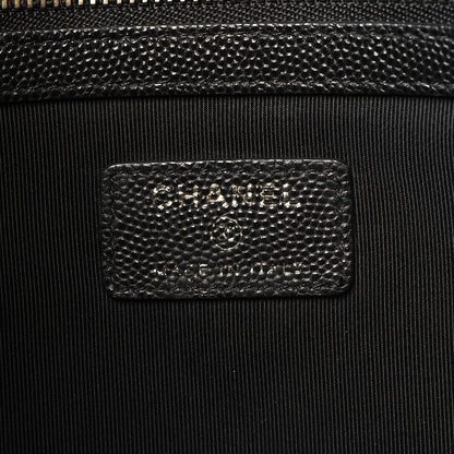 Chanel Caviar Quilted Large Cosmetic Case Black 6 of 7
