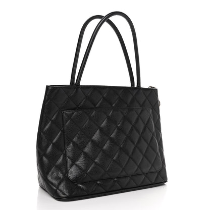 Chanel Caviar Quilted Medallion Tote Black 2 of 4