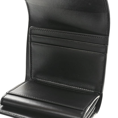Celine Shiny Calfskin Small Triomphe Wallet Black 5 of 8