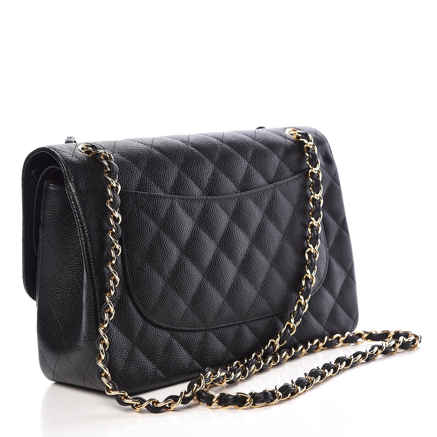 Chanel Caviar Quilted Jumbo Double Flap Black 3 of 10