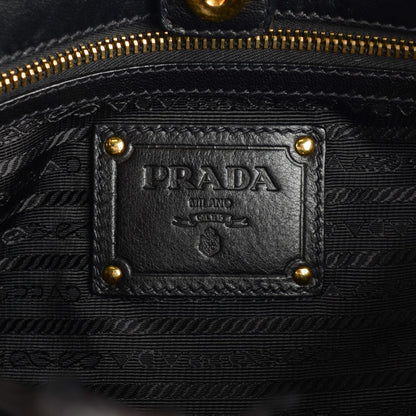 Prada Tessuto Nylon Ruffle Bag Nero Black 8 of 10