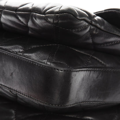 Chanel Lambskin Quilted Maxi 3 Flap Black 12 of 16