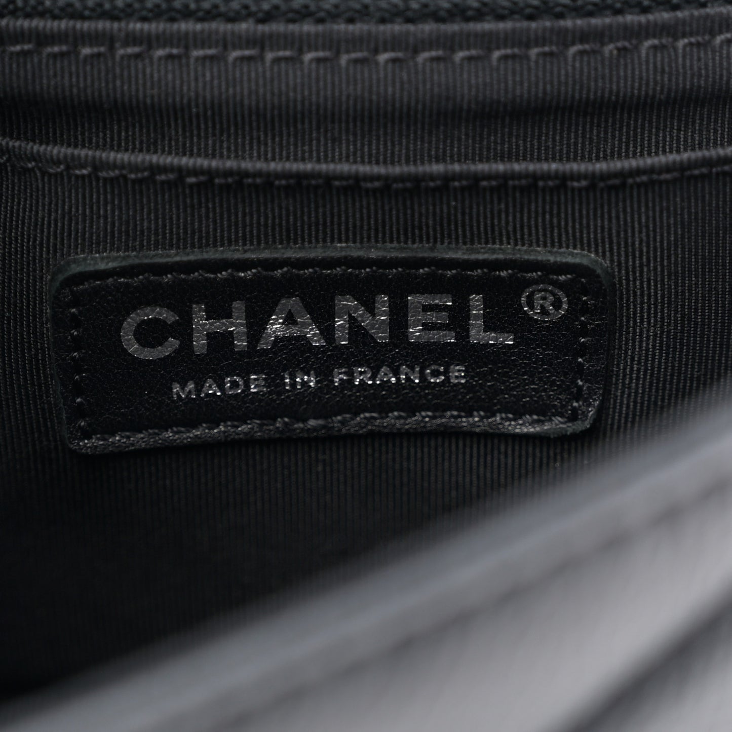 Caviar Chevron Quilted Small Single Flap Black