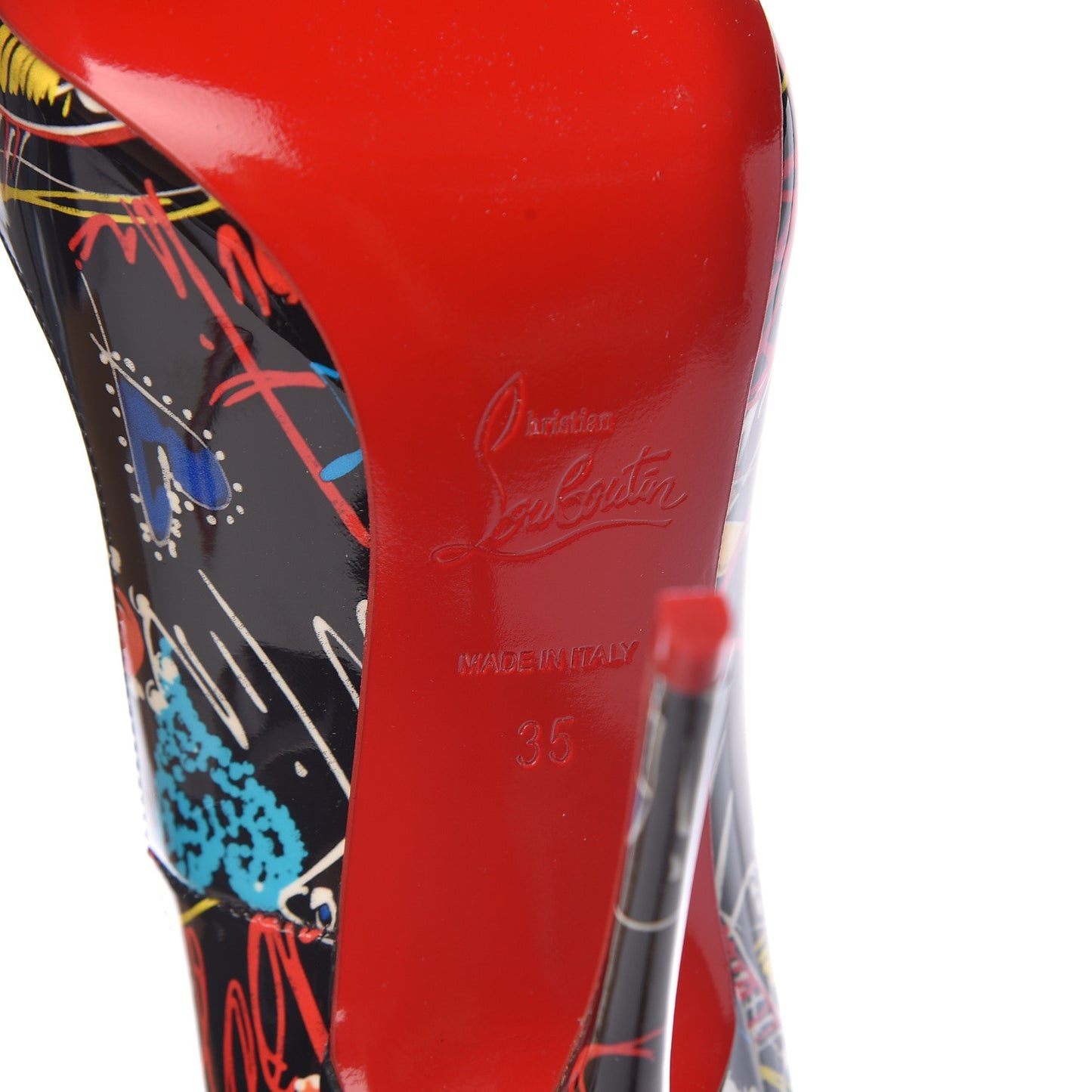 Patent Loubitag So Kate 120 Pumps 35 Black