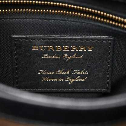 Burberry Derby Calfskin House Check Small Camberley Black 10 of 10