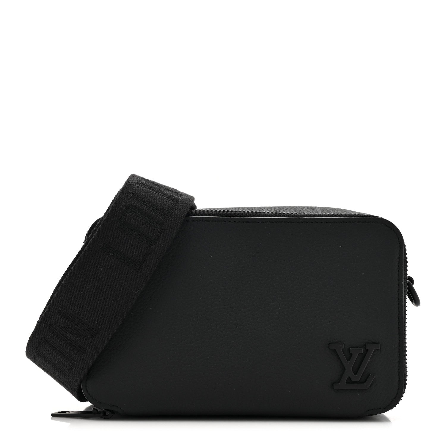 Louis Vuitton Calfskin Aerogram Alpha Wearable Wallet Black 1 of 12