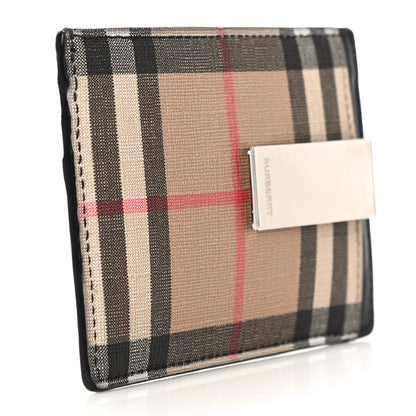 Burberry House Check Money Clip Card Case Black 3 of 12