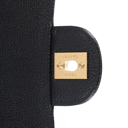 Chanel Caviar Quilted Jumbo Single Flap Black 5 of 9