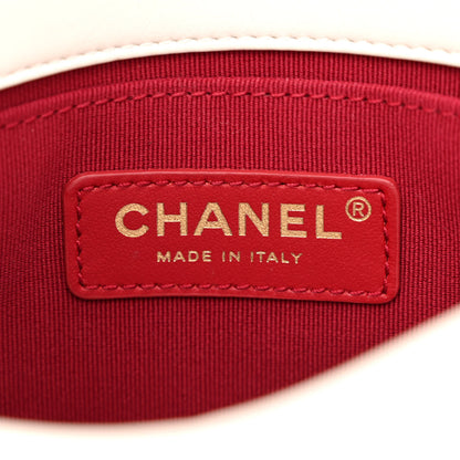 Chanel Calfskin Quilted Small Framing Chain Flap Bag White 6 of 10