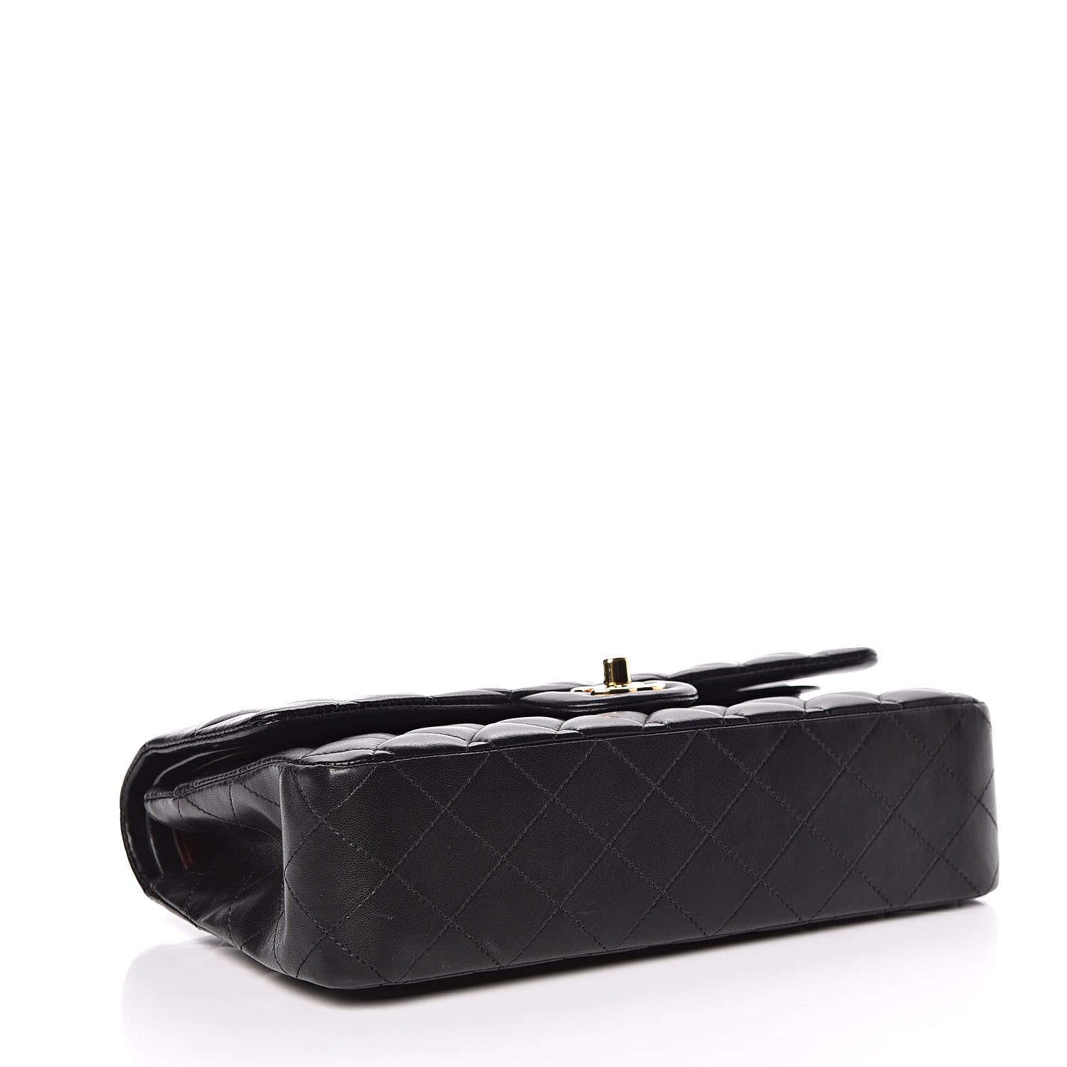 Chanel Lambskin Quilted Medium Double Flap Black 4 of 9