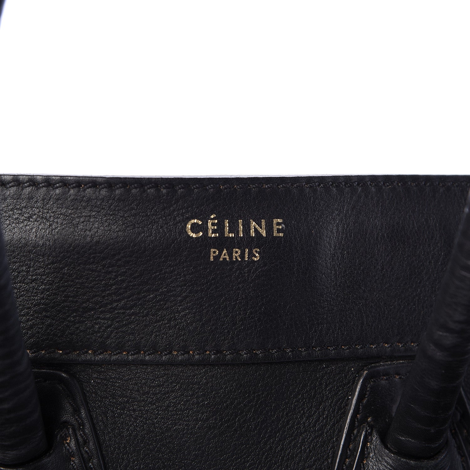 Celine Calfskin Micro Luggage Black 7 of 20