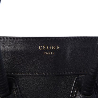 Celine Calfskin Micro Luggage Black 7 of 20
