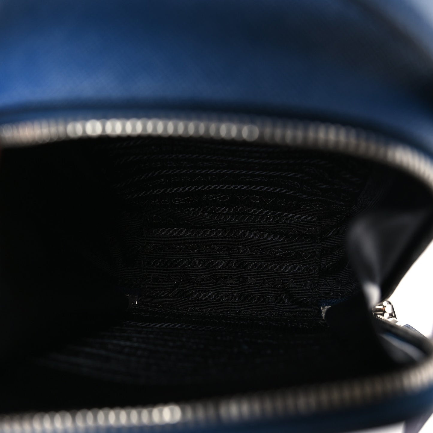 Saffiano Travel Brique Crossbody Messenger Bag Bluette