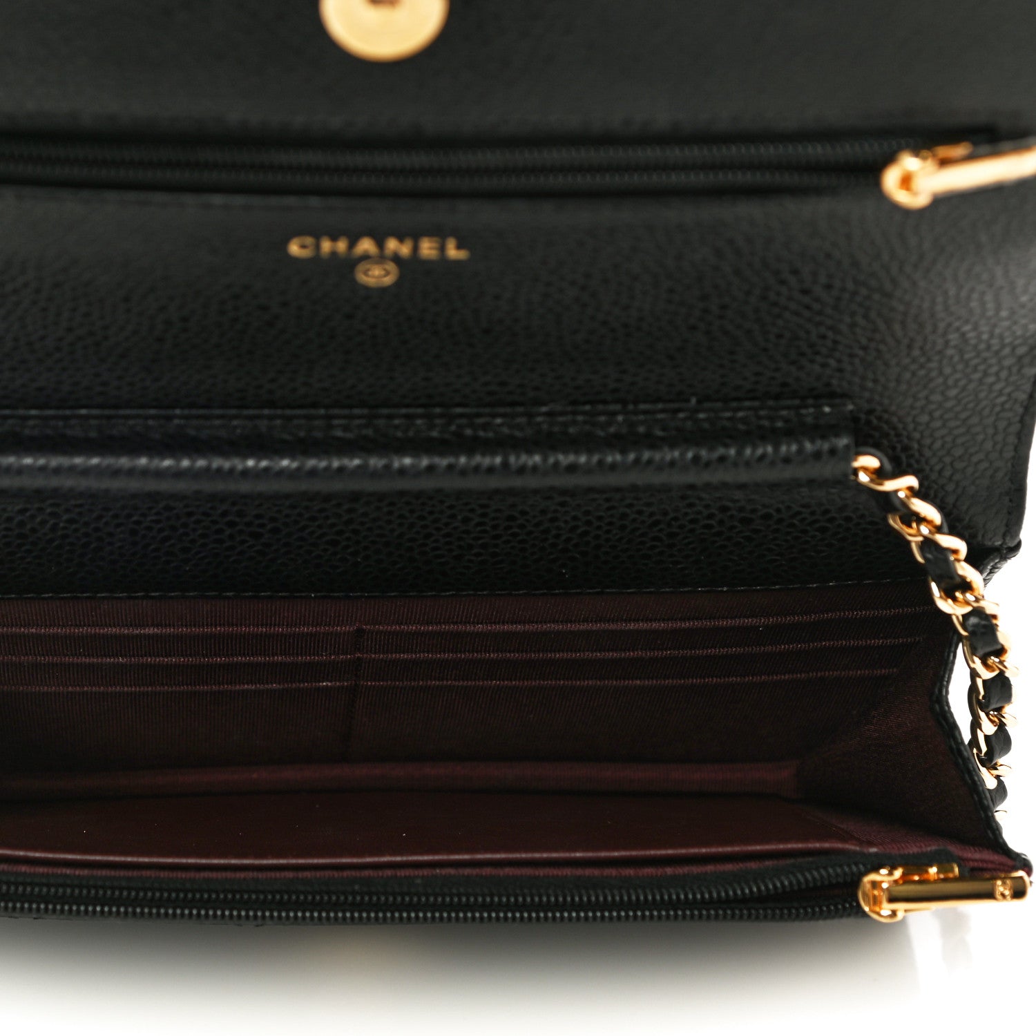 Chanel Caviar Quilted Wallet On Chain WOC Black 5 of 14