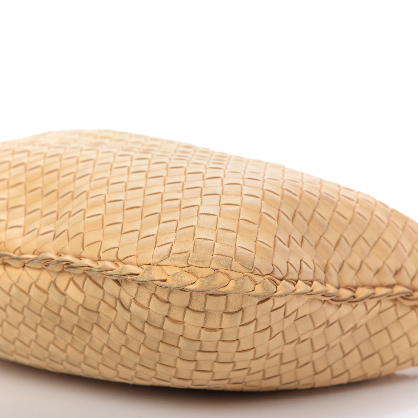 Nappa Intrecciato Veneta Hobo Camel