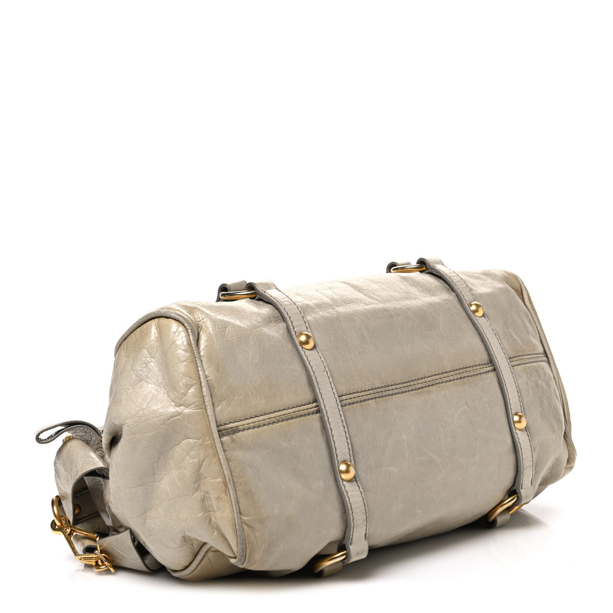 Vitello Lux Medium Bow Bag Pomice