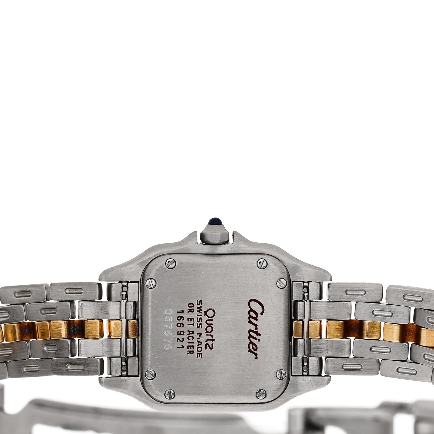 Stainless Steel 18K Yellow Gold 22mm Panthere Quartz Watch