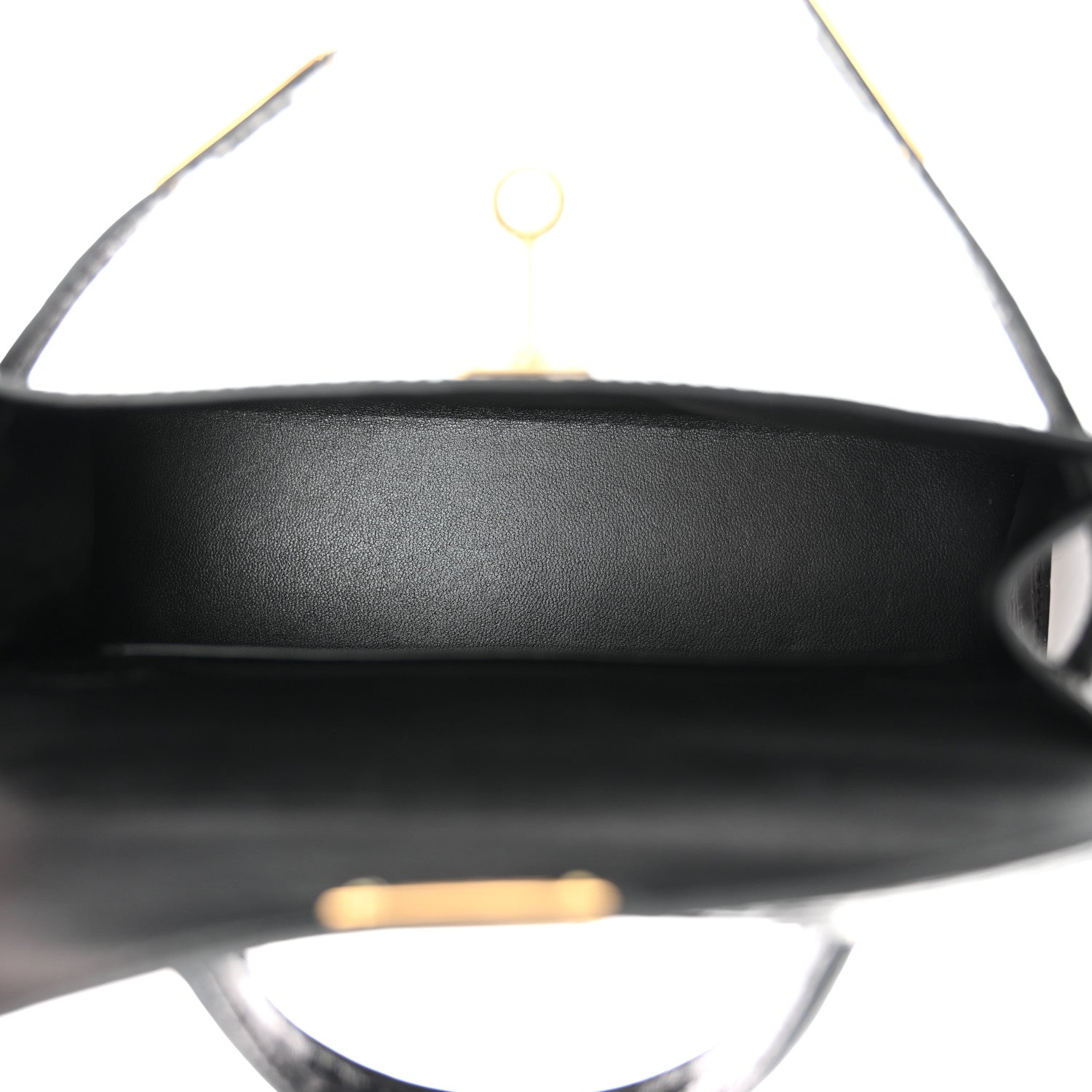 Hermes Shiny Alligator Mini Kelly Sellier 20 Black 5 of 10