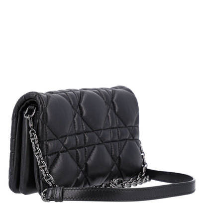 Christian Dior Calfskin Macrocannage Mini Caro Bag Black 3 of 10