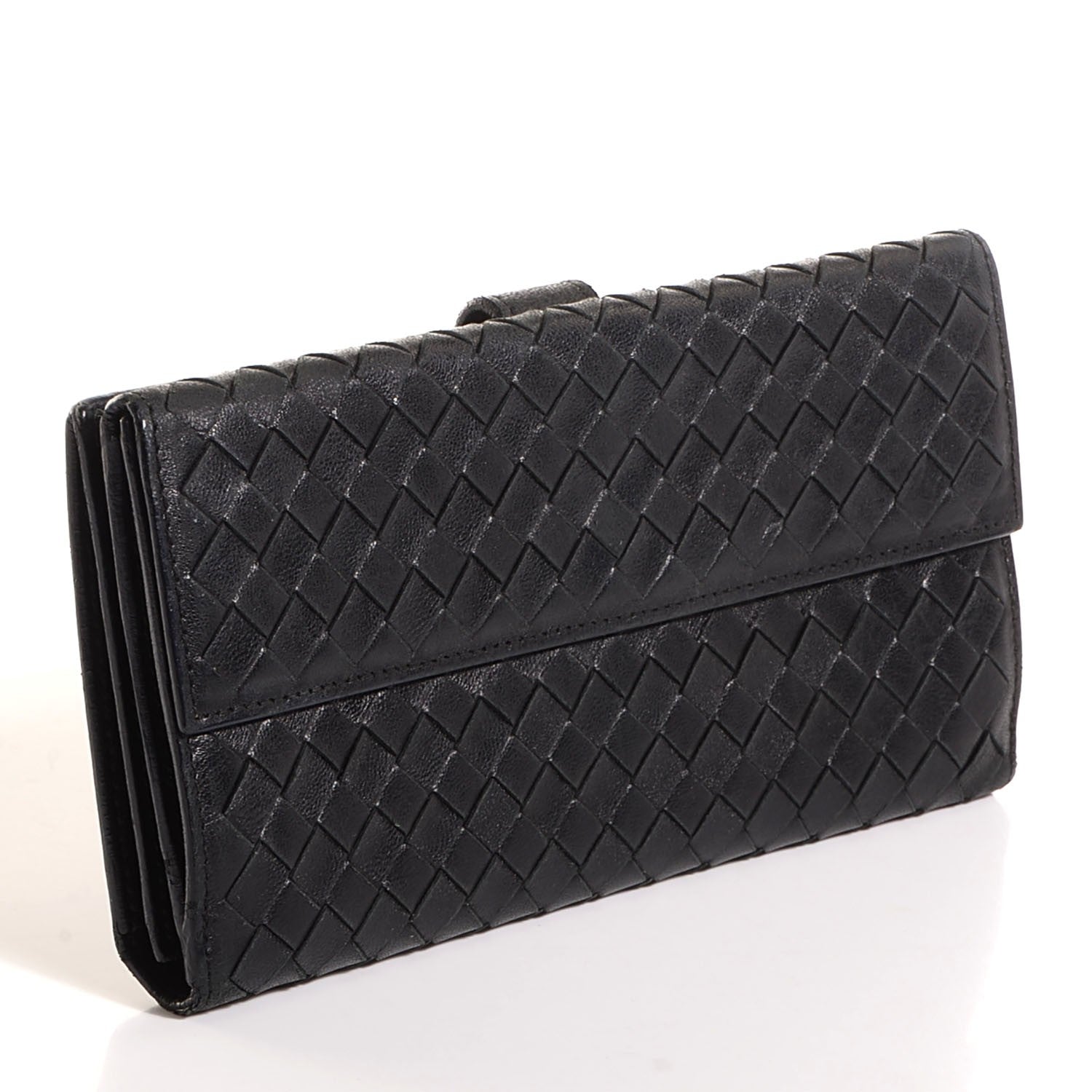 Bottega Veneta Nappa Intrecciato Continental Wallet Black 3 of 8