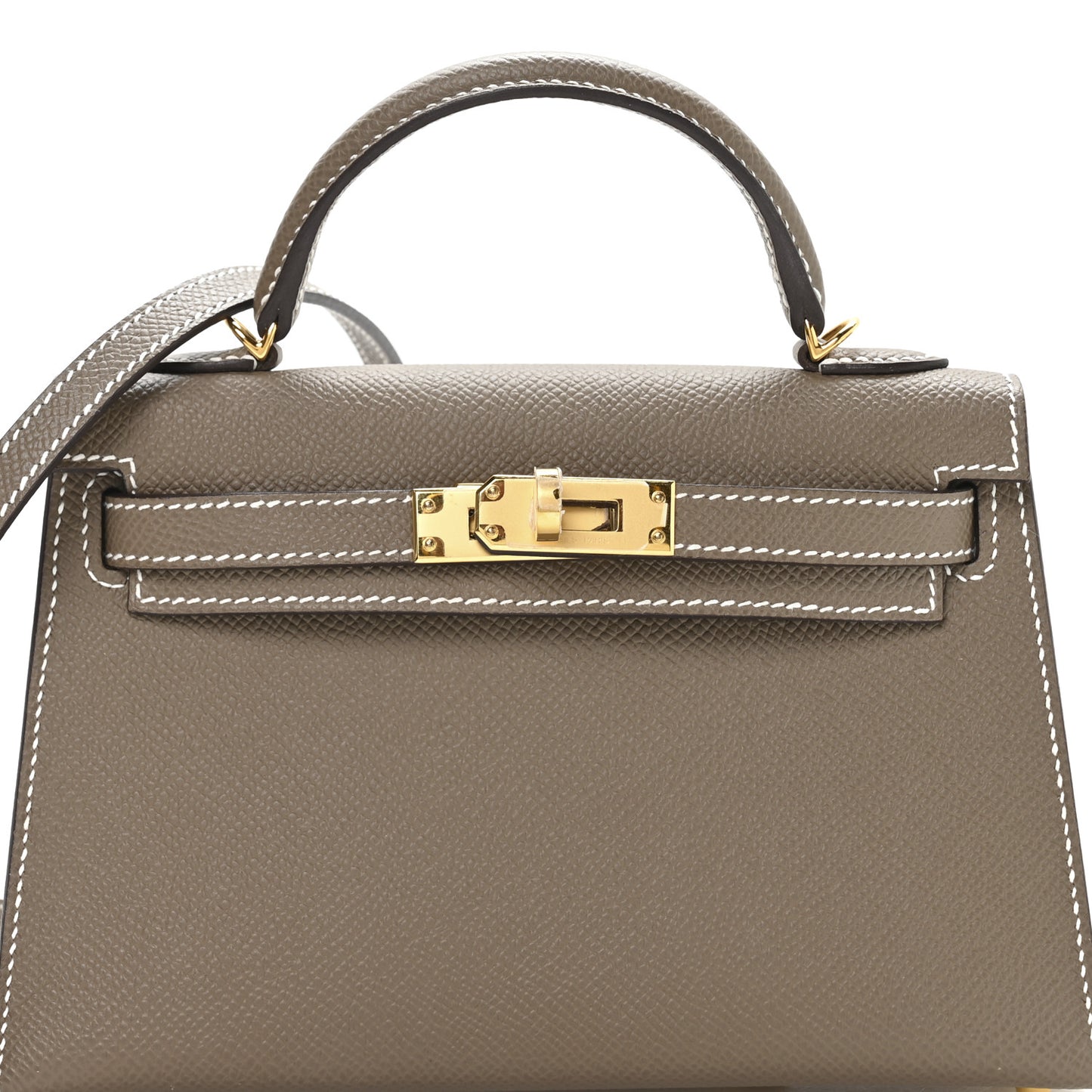 Epsom Mini Kelly Sellier 20 Etoupe