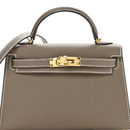 Hermes Epsom Mini Kelly Sellier 20 Etoupe 8 of 11