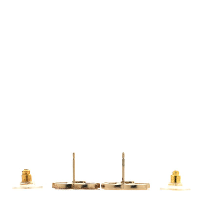 Chanel Crystal CC Earrings Gold 3 of 4