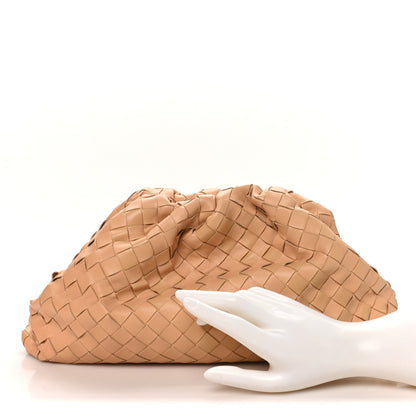 Bottega Veneta Nappa Maxi Intrecciato The Pouch Oversized Clutch Caramel 2 of 7