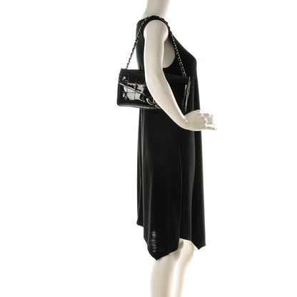 Chanel Patent Square Stitched CC Flap Clutch Black 2 of 7