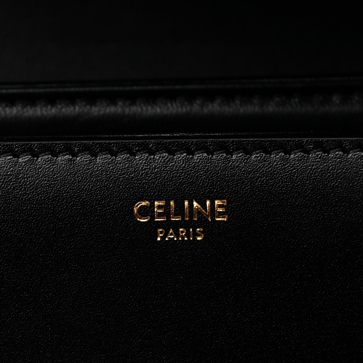 Shiny Calfskin Medium Triomphe Black