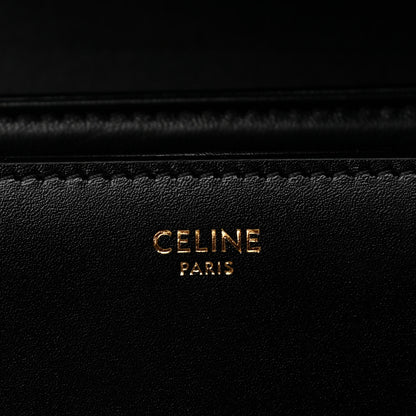 Celine Shiny Calfskin Medium Triomphe Black 7 of 13