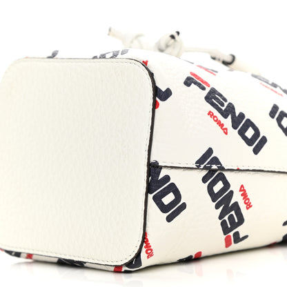 Fendi X FILA Vitello F is Fendi Mania Mini Mon Tresor Bucket Bag White 11 of 11