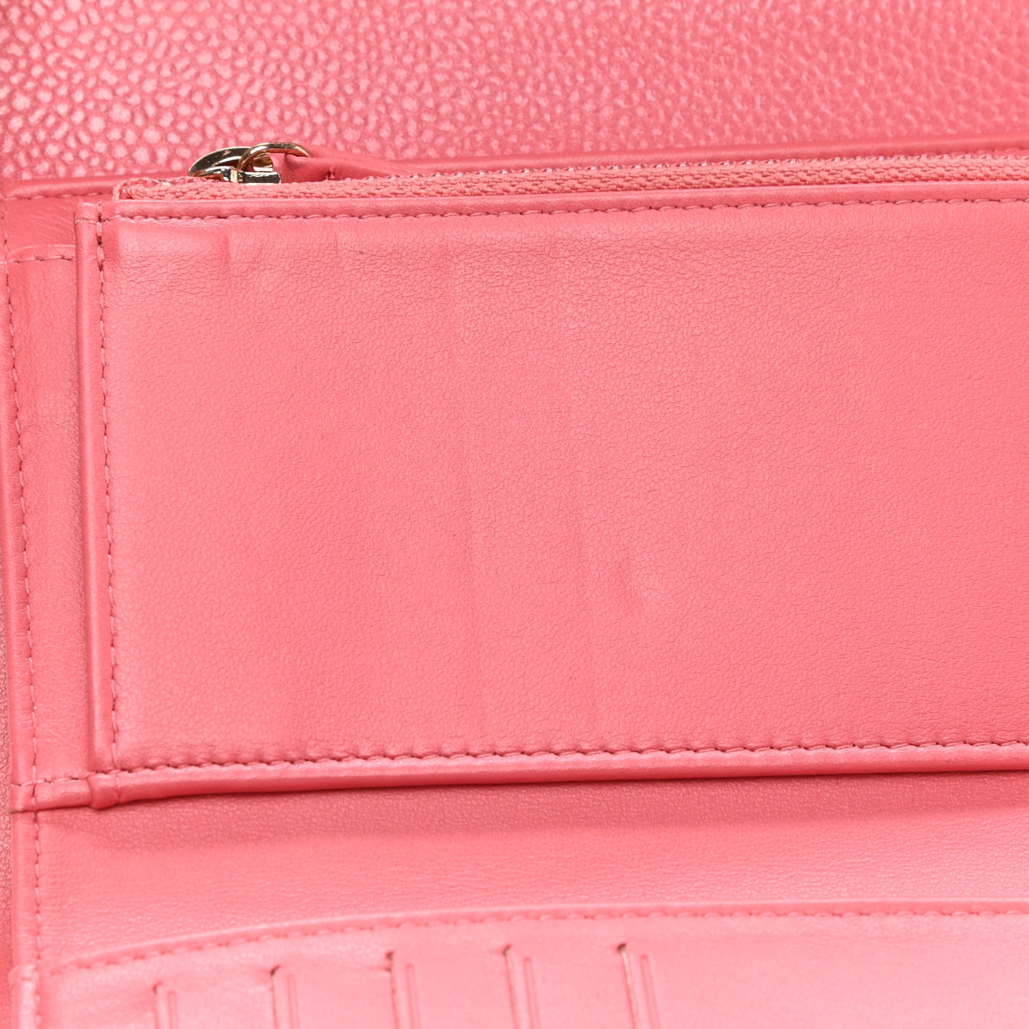 Chanel Caviar Quilted Medium Flap Wallet Dark Pink 9 of 10