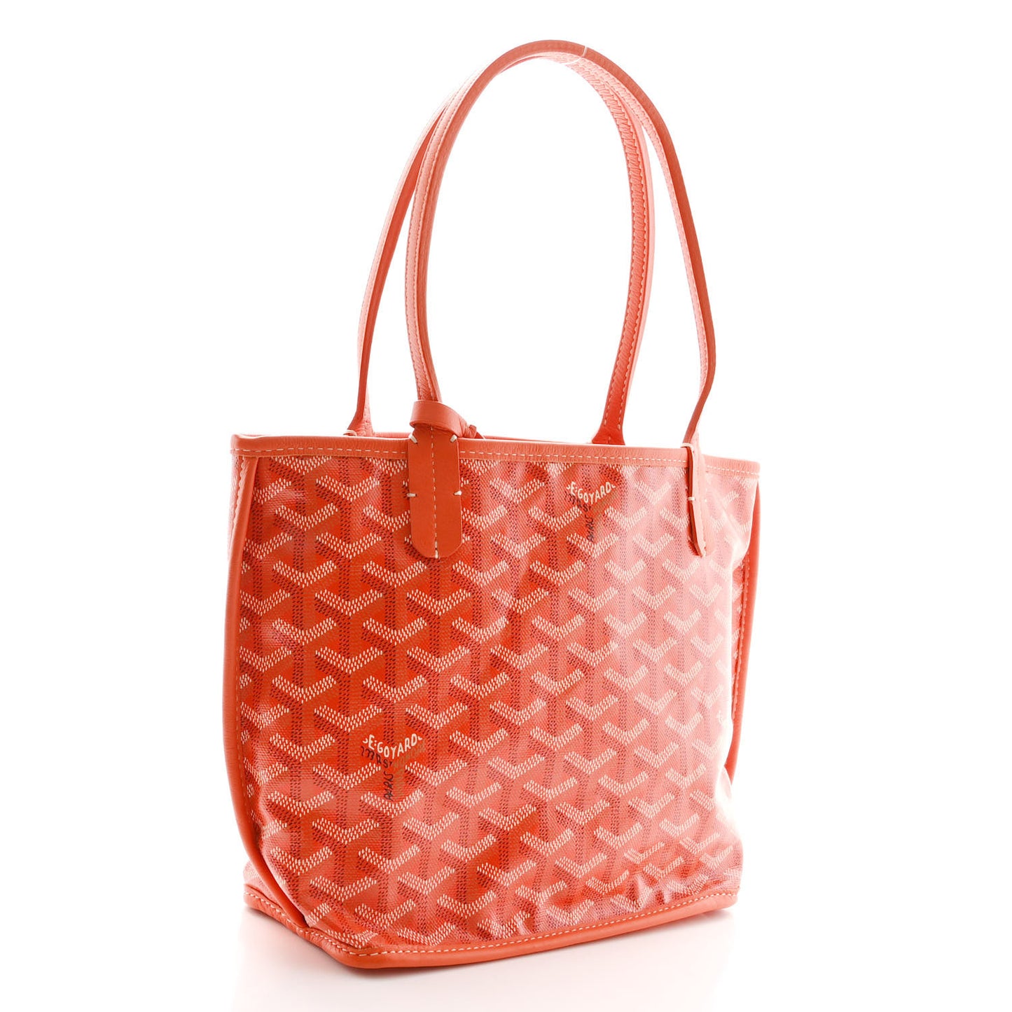 Goyardine Reversible Mini Anjou Orange