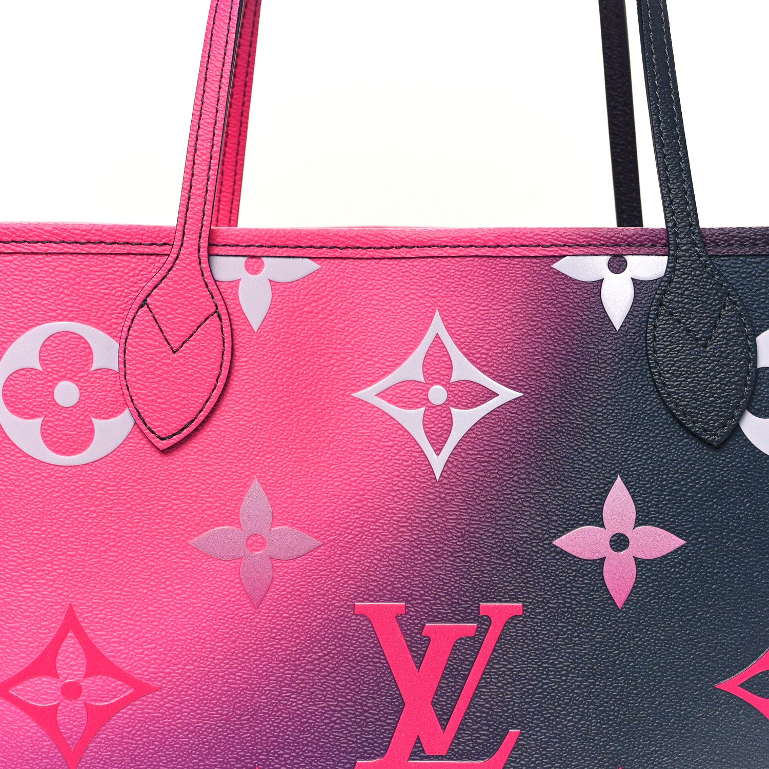 Louis Vuitton Monogram Giant Spring In The City Neverfull MM Midnight Fuchsia 8 of 10