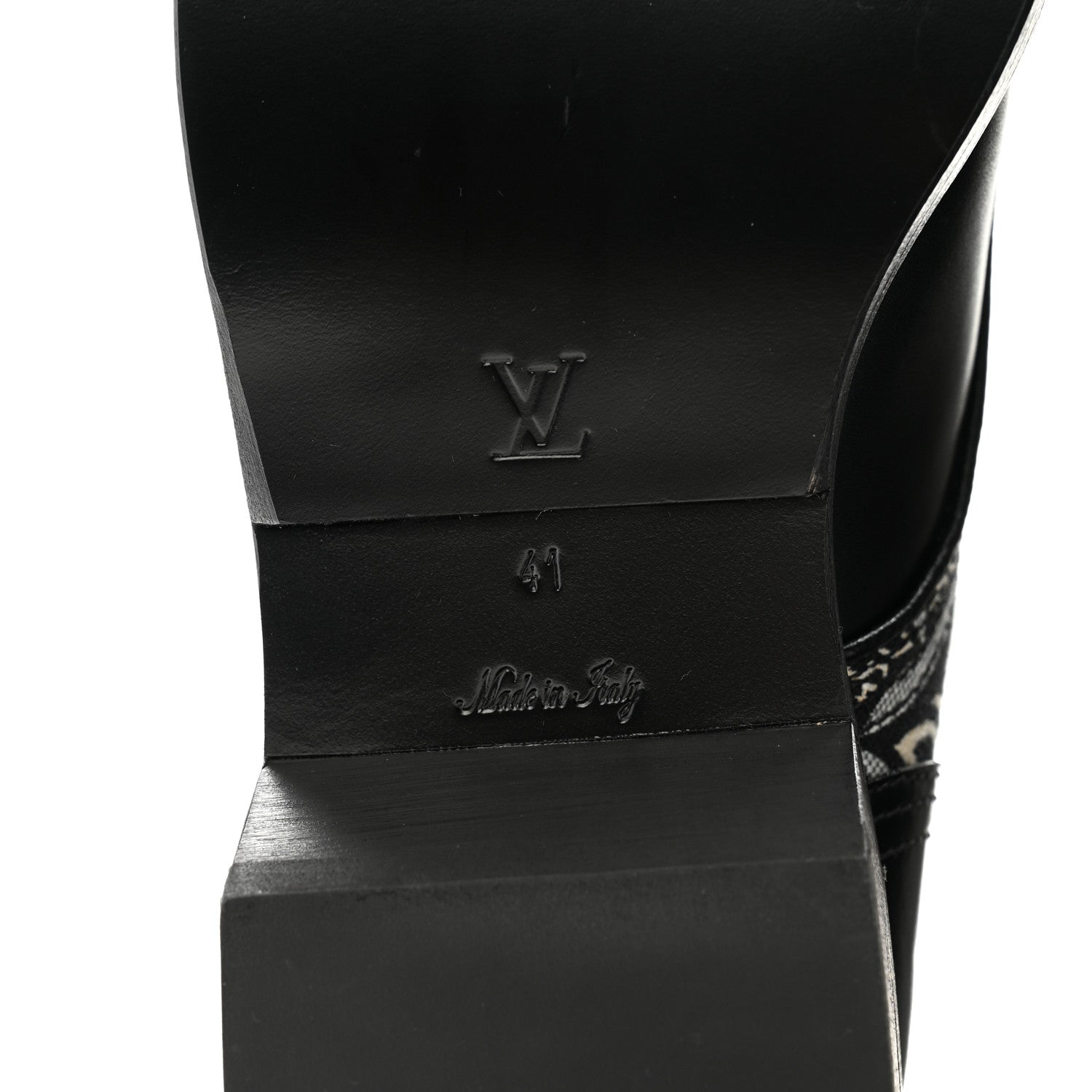 Louis Vuitton Jacquard Calfskin Since 1854 Metropolis Flat Ranger Boot 41 Gray 6 of 10