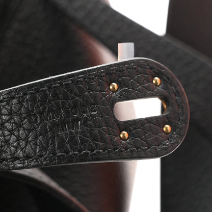 Hermes Taurillon Clemence Lindy 30 Black 7 of 11