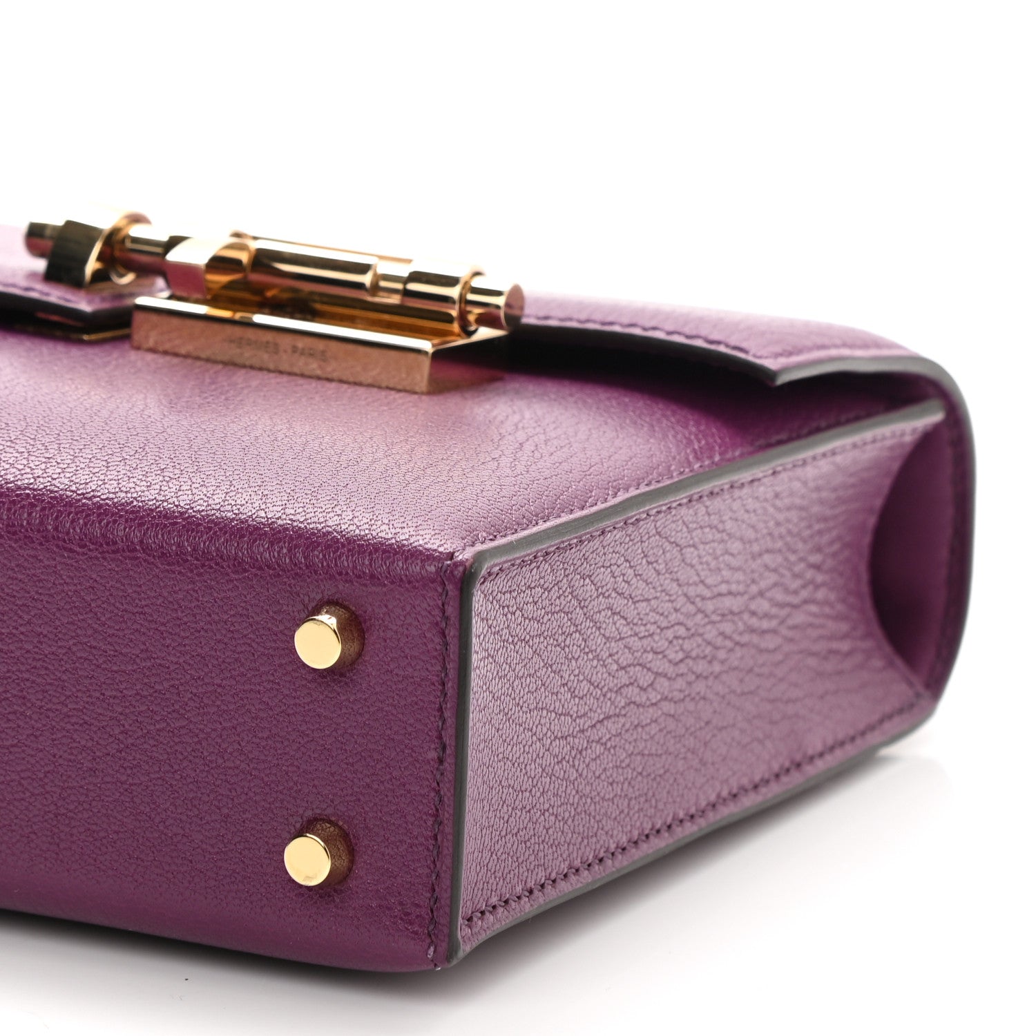 Hermes Chevre Chamkila Mini Verrou Chaine Bag Anemone 10 of 10