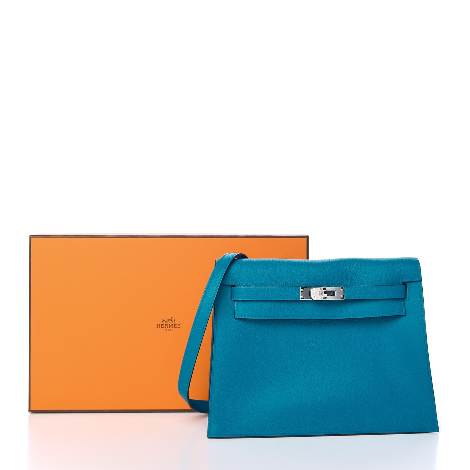 Hermes Evercolor Verso Kelly Danse II Belt Bag Bleu Frida Rose Mexico 10 of 10