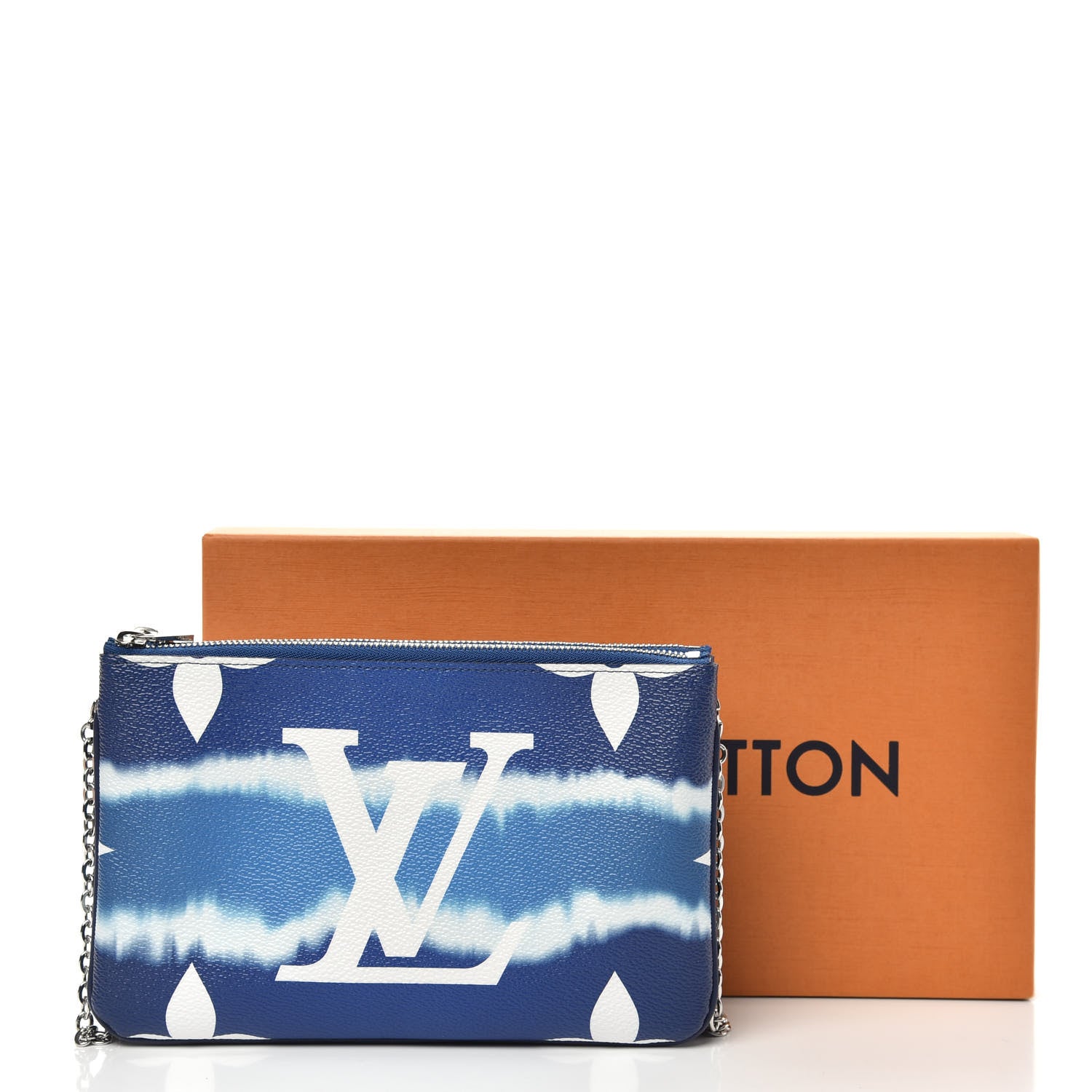 Louis Vuitton Monogram Giant Escale Double Zip Pochette Blue 12 of 12
