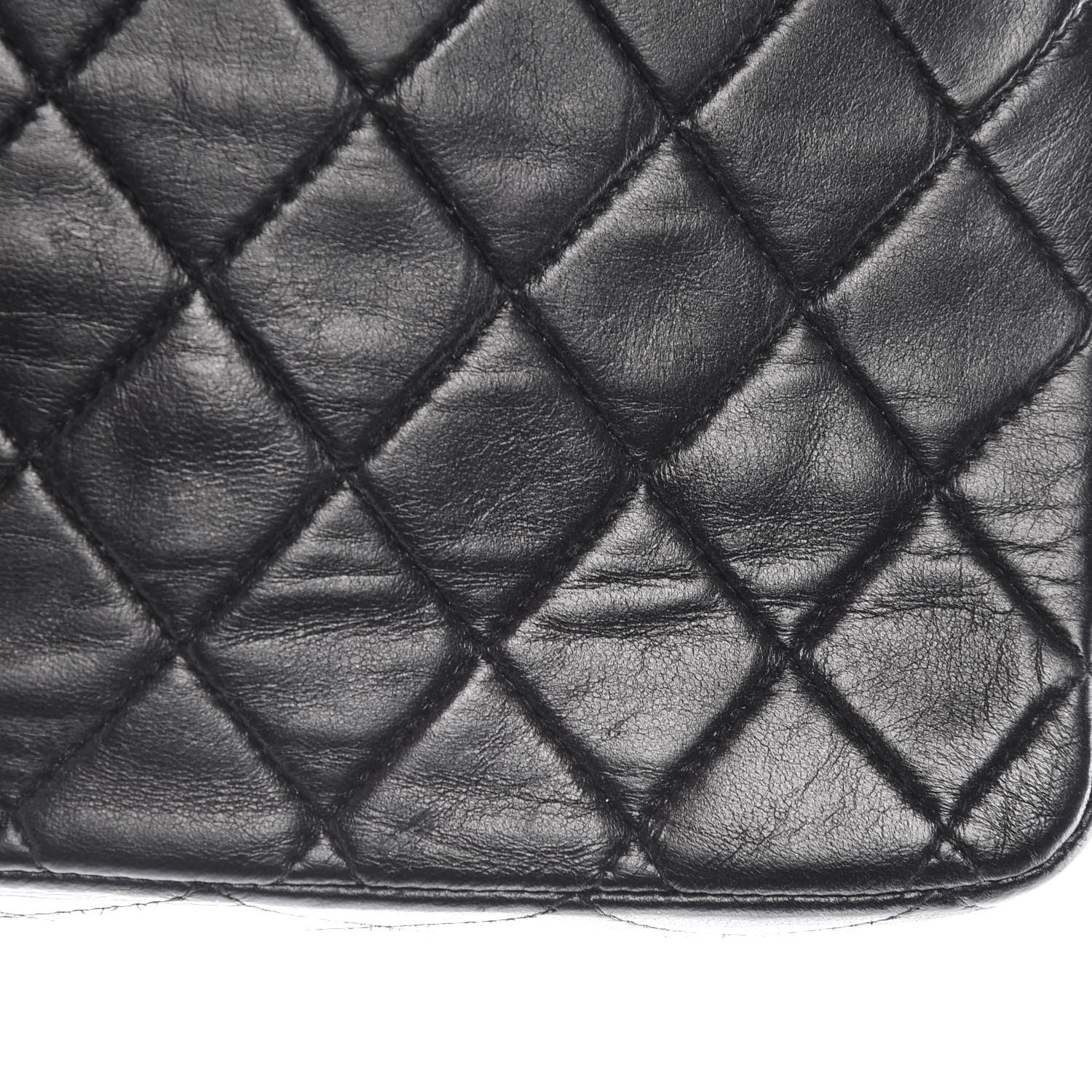 Chanel Lambskin Quilted Medium Double Flap Black 13 of 13