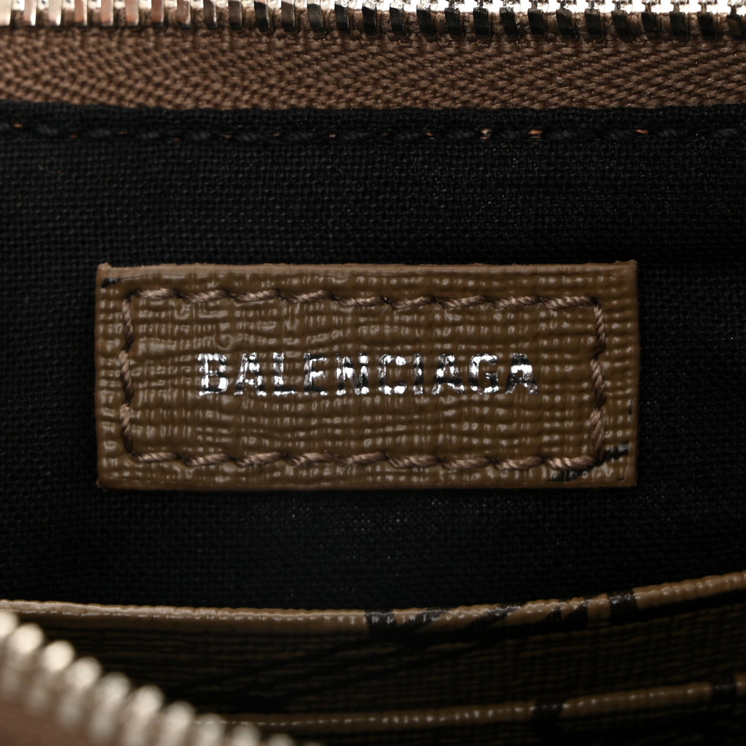 Balenciaga Coated Canvas BB Monogram Le Cagole Mini Purse With Chain Beige Brown 6 of 10