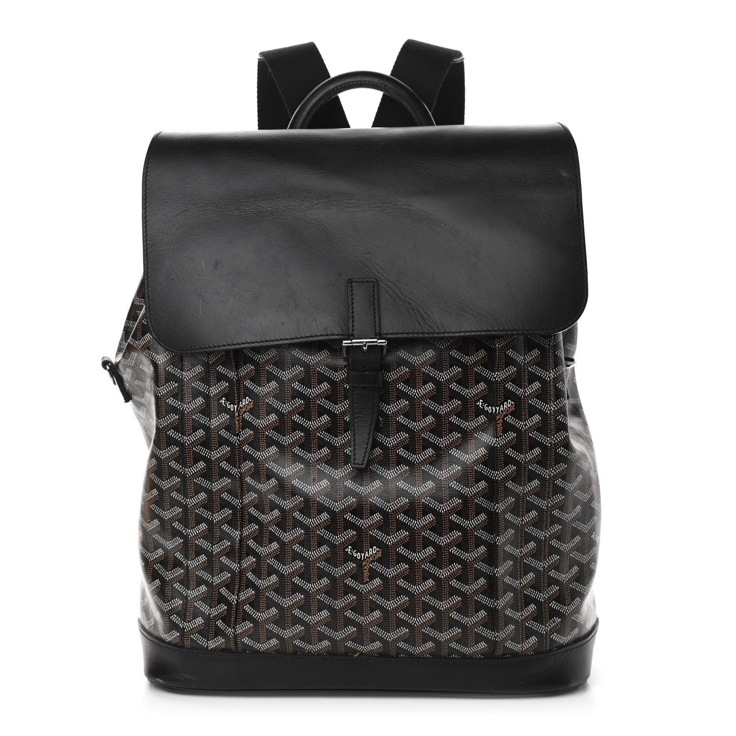 Goyardine Calfskin Alpin MM Backpack Black