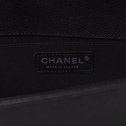 Chanel Caviar Quilted Medium Boy Flap Black 9 of 12
