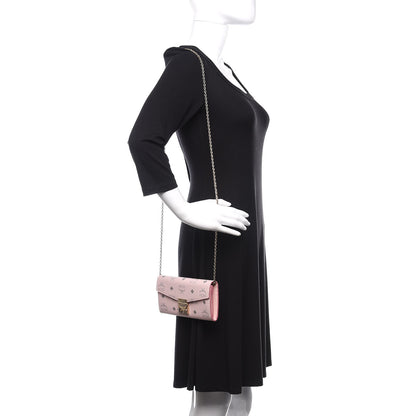 MCM Visetos Large Patricia Wallet On Chain Soft Pink 2 of 10