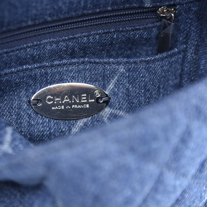 Chanel Denim CC Quilted Mini Square Flap Blue 8 of 11