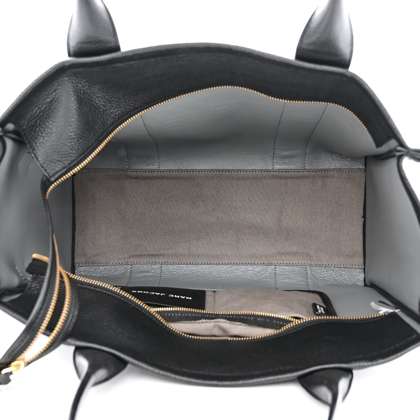Grained Calfskin Large The Tote Bag Black