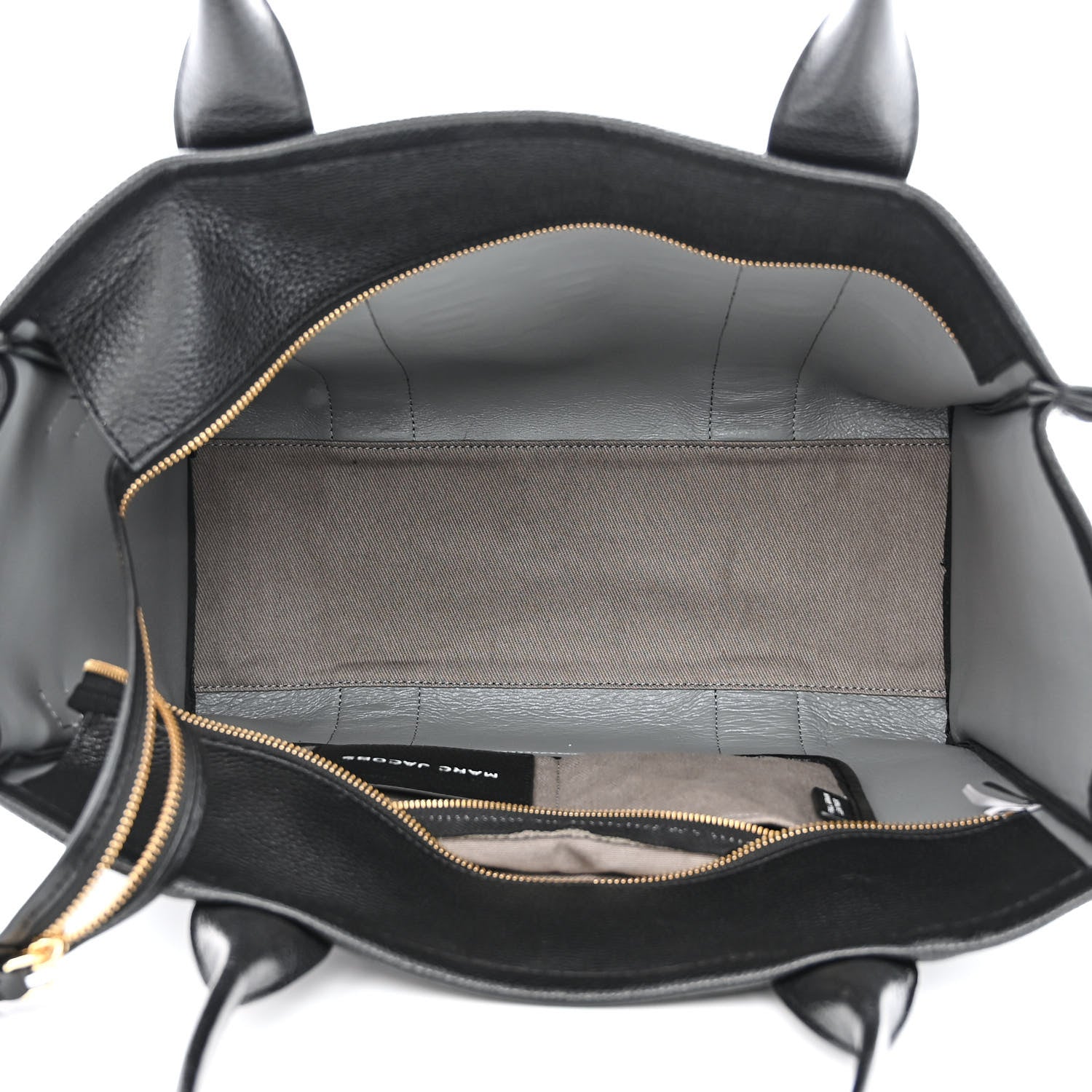Marc Jacobs Grained Calfskin Large The Tote Bag Black 5 of 14